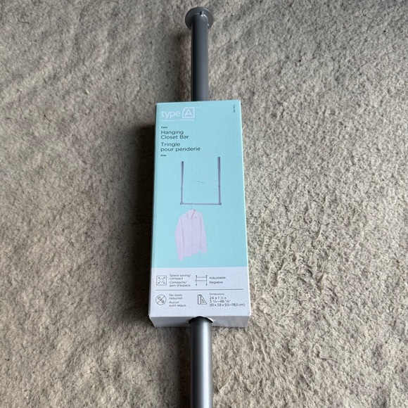 Hanging Closet Bar - Picture 3 of 3